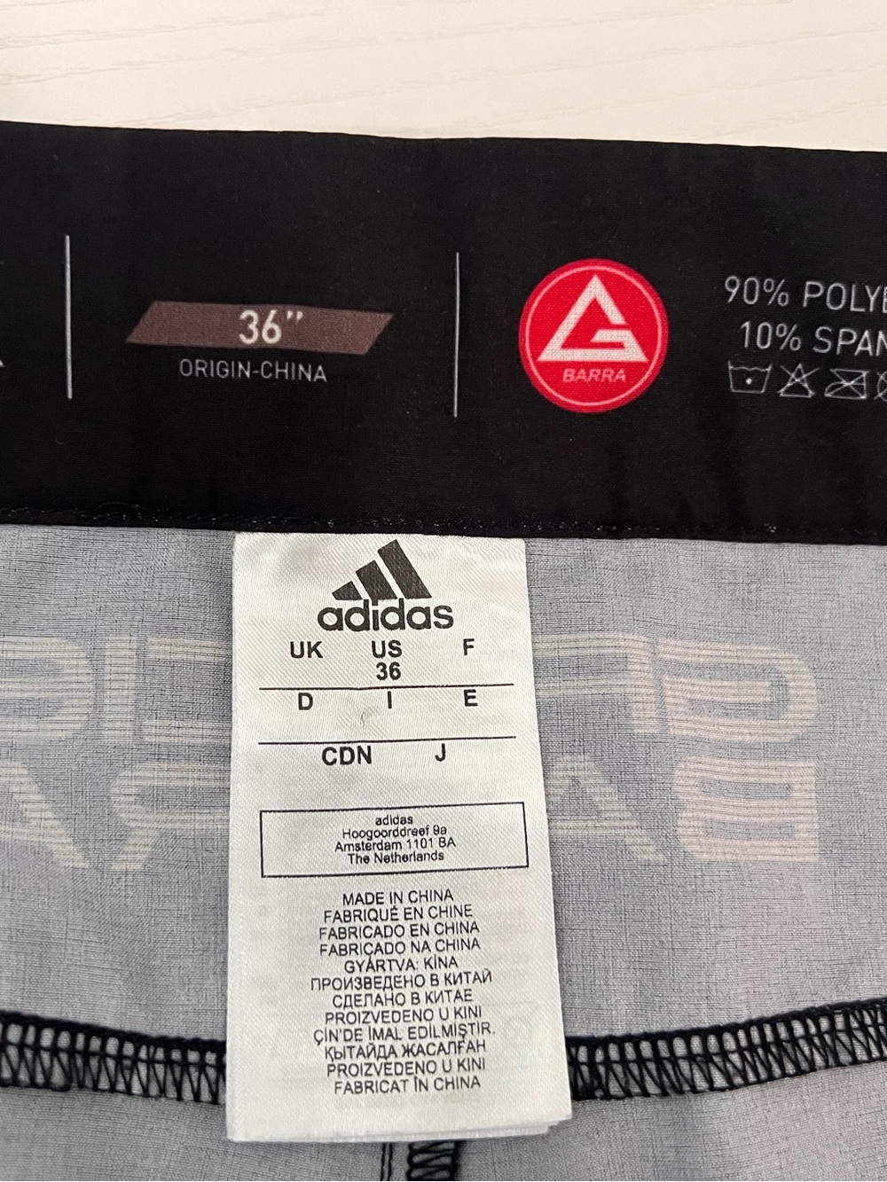 adidas Black Shorts with White Logo Accent - Picture 9 of 9